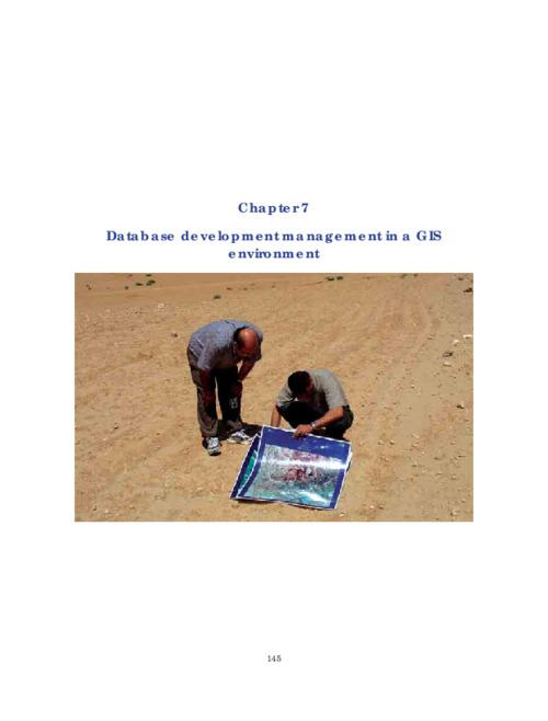 Database development management in a GIS environment