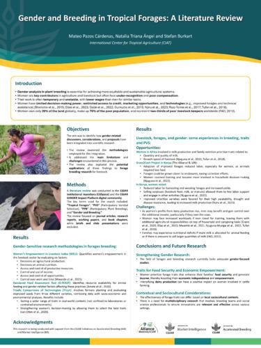Gender and breeding in tropical forages: A literature review
