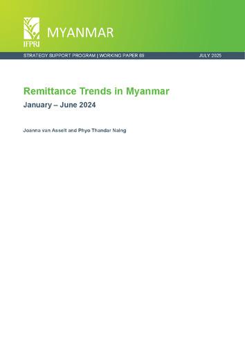 Remittance trends in Myanmar: January - June 2024