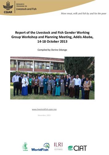 Report of the Livestock and Fish Gender Working Group Workshop and Planning Meeting, Addis Ababa, 14-18 October 2013