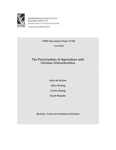 The Feminization of Agriculture with Chinese Characteristics
