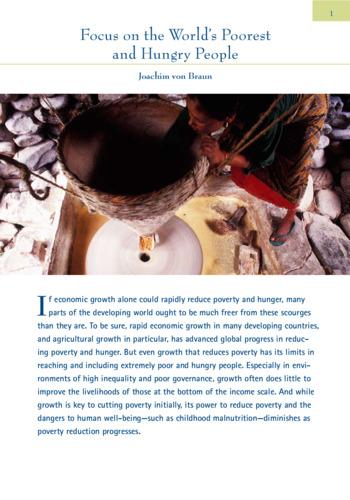 Focus on the world's poorest and hungry people: IFPRI 2006-2007 Annual Report Essay