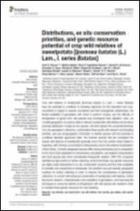 Distributions, ex situ conservation priorities, and genetic resource potential of crop wild relatives of sweetpotato [Ipomoea batatas (L.) Lam., I. series Batatas]