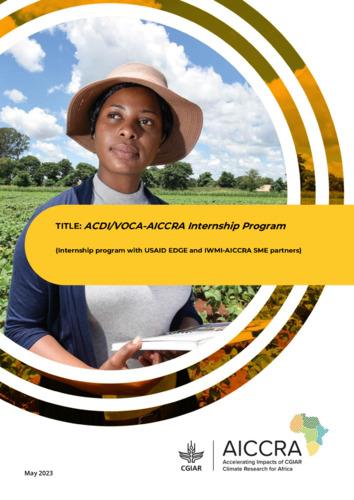 ACDI/VOCA-AICCRA Internship Program