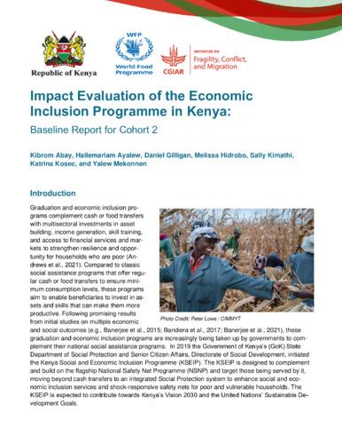 Impact evaluation of the economic inclusion programme in Kenya: Baseline report for cohort 2