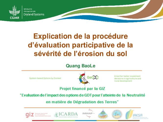 Participatory grid-based erosion evaluation