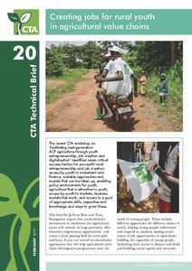 Creating jobs for rural youth in agricultural value chains