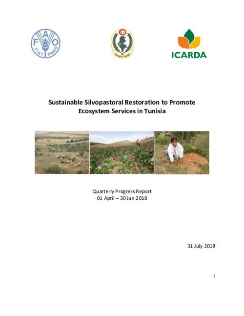 Sustainable Silvopastoral Restoration to Promote Ecosystem Services in Tunisia project Progress Report (Quarter 2)
