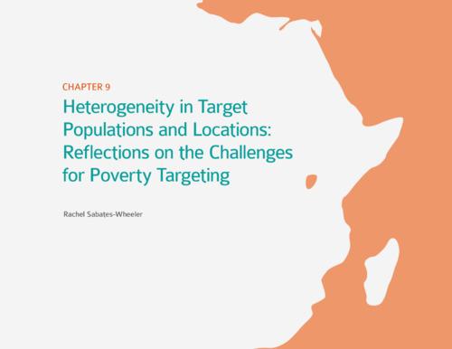 Heterogeneity in target populations and locations: Reflections on the challenges for poverty targeting