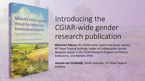Introducing the CGIAR-wide gender research publication