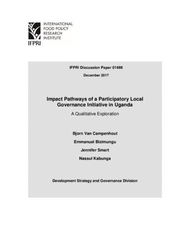 Impact pathways of a participatory local governance initiative in Uganda: A qualitative exploration