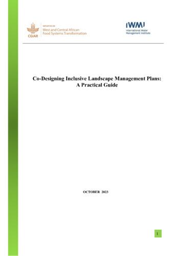 Co-designing inclusive landscape management plans: a practical guide