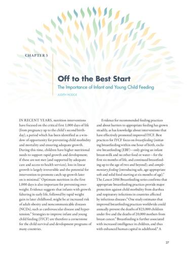 Off to the best start: The importance of infant and young child feeding