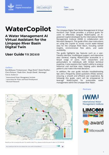 WaterCopilot: a water management AI virtual assistant for the Limpopo River Basin Digital Twin - user guide V0 202410