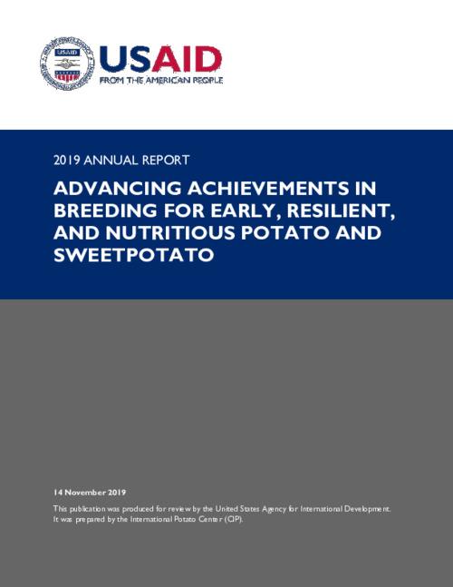 2019 Technical Report - Programme for Strengthening Innovation to Improve Income, Food Security and Resilience of Potato Producers