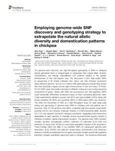 Employing genome-wide SNP discovery and genotyping strategy to extrapolate the natural allelic diversity and domestication patterns in chickpea