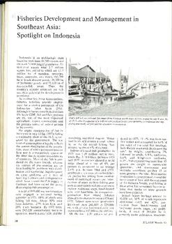 Fisheries development and management in Southeast Asia: spotlight on Indonesia