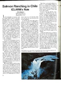 Salmon ranching in Chile: ICLARM's role