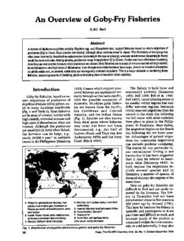 An overview of goby-fry fisheries