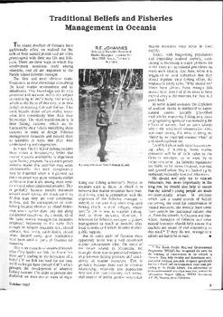 Traditional beliefs and fisheries management in Oceania