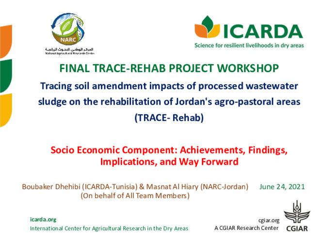 Results of the Socio Economic Component: Achievements, Findings, Implications, and Way Forward