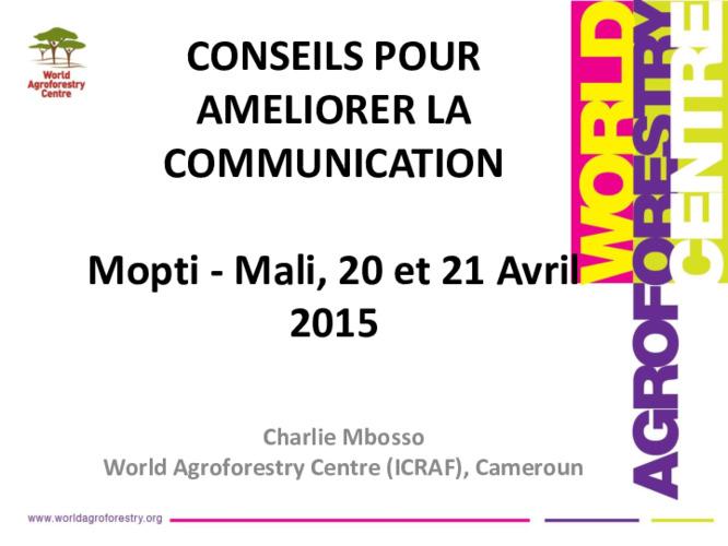 Conseils pour Ameliorer la Communication
