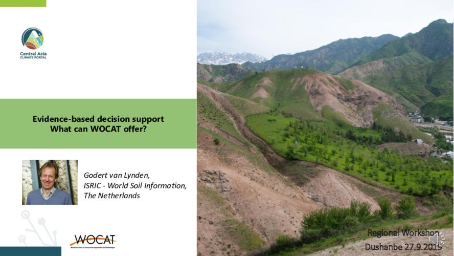 Evidence-Based Decision Support. What can WOCAT Offer?