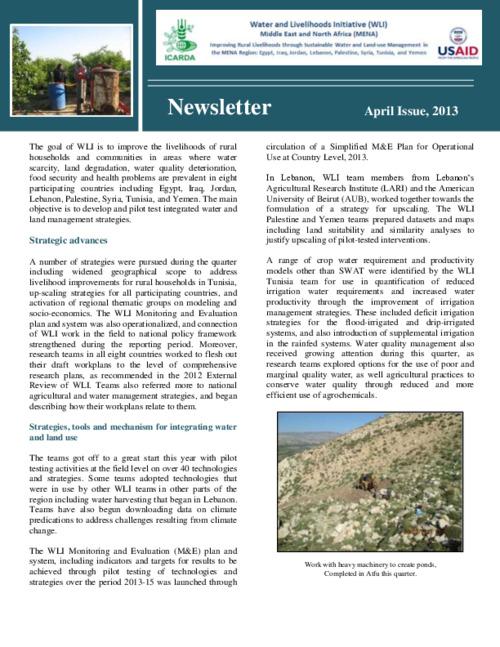 WLI Newsletter: April Issue