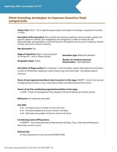 Plant breeding strategies to improve bioactive food components