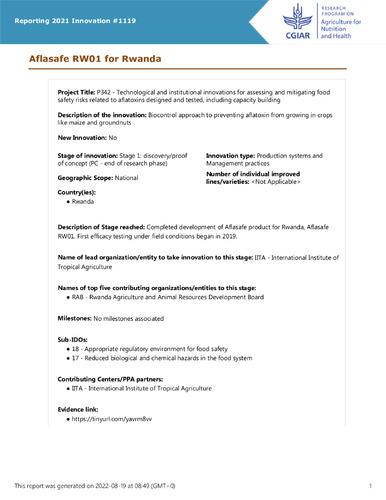 Aflasafe RW01 for Rwanda