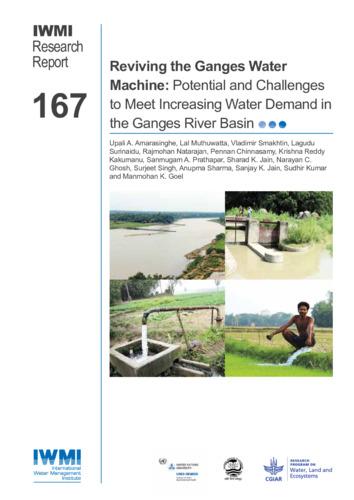 Reviving the Ganges water machine: potential and challenges to meet increasing water demand in the Ganges River Basin