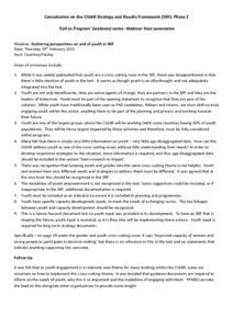 Host Summary: SRF Consultation Webinar on Youth Perspective