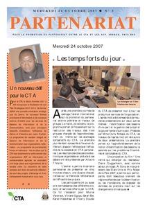 Partenariat No. 3, Mercredi 24 octobre 2007