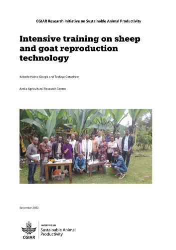 Intensive training on sheep and goat reproduction technology