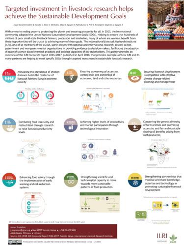 Targeted investment in livestock research helps achieve the Sustainable Development Goals