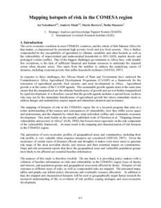 Mapping hotspots of risk in the COMESA region