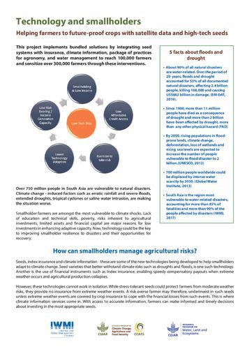 Technology and smallholders: helping farmers to future-proof crops with satellite data and high-tech seeds.