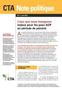 L’eau que nous mangeons : Enjeux pour les pays ACP en période de pénurie