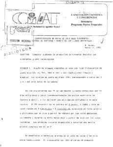 Comportamiento de hatos de cría bajo diferentes sistemas de pasturas y manejo en los llanos orientales