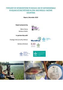 Typology of interventions to reduce use of antimicrobials in aquaculture systems in low- and middle- income countries