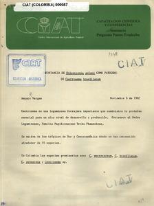 Importancia de Rhizoctonia solani como patógeno de centrosema brasilianum