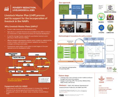 Livestock Master Plan (LMP) process and its support for the incorporation of livestock in the NAIPs